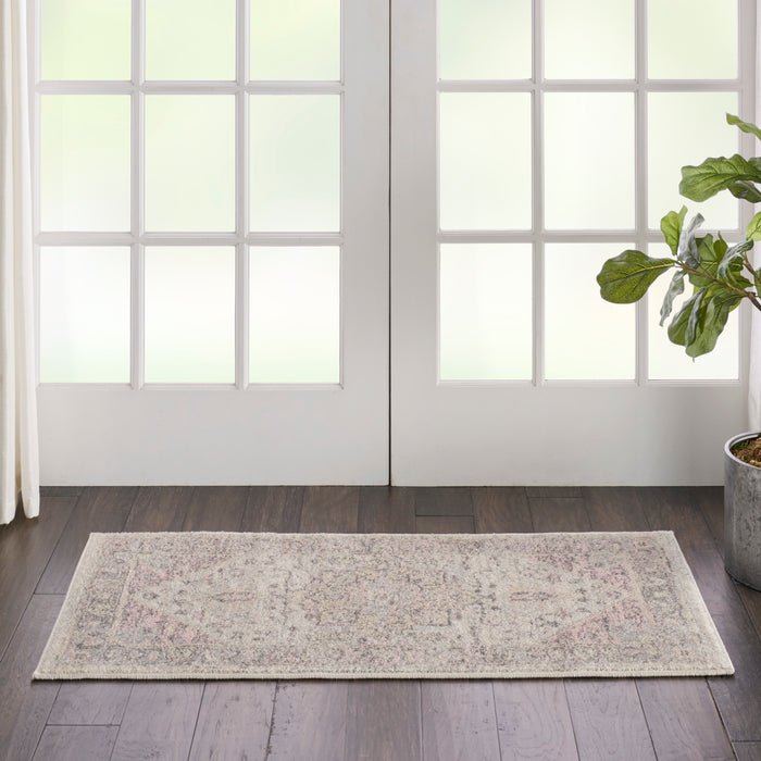 The Rug Corner Nourison Home Tranquil TRA06 IVPNK Area Rugs