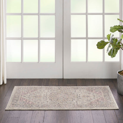The Rug Corner Nourison Home Tranquil TRA06 IVPNK Area Rugs
