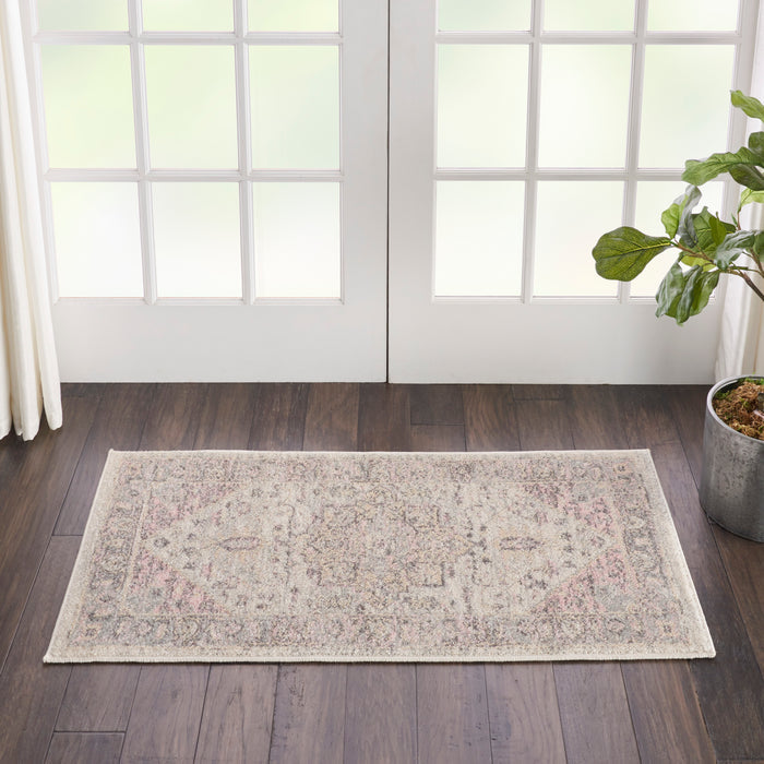 The Rug Corner Nourison Home Tranquil TRA06 IVPNK Area Rugs