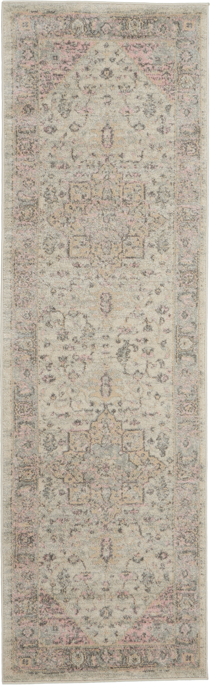 The Rug Corner Nourison Home Tranquil TRA06 IVPNK Area Rugs