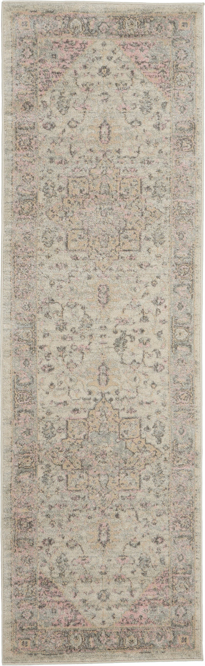 The Rug Corner Nourison Home Tranquil TRA06 IVPNK Area Rugs