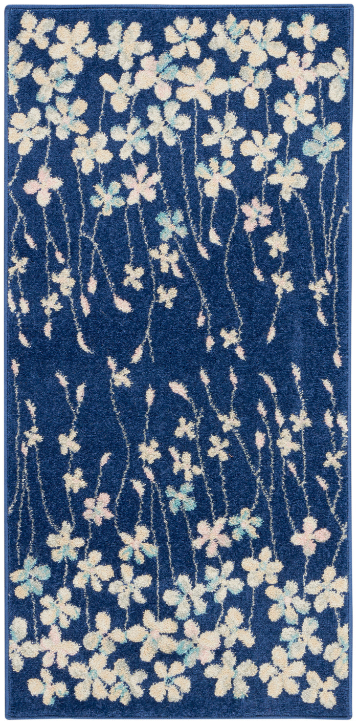 The Rug Corner Nourison Home Tranquil TRA04 NAVY Area Rugs