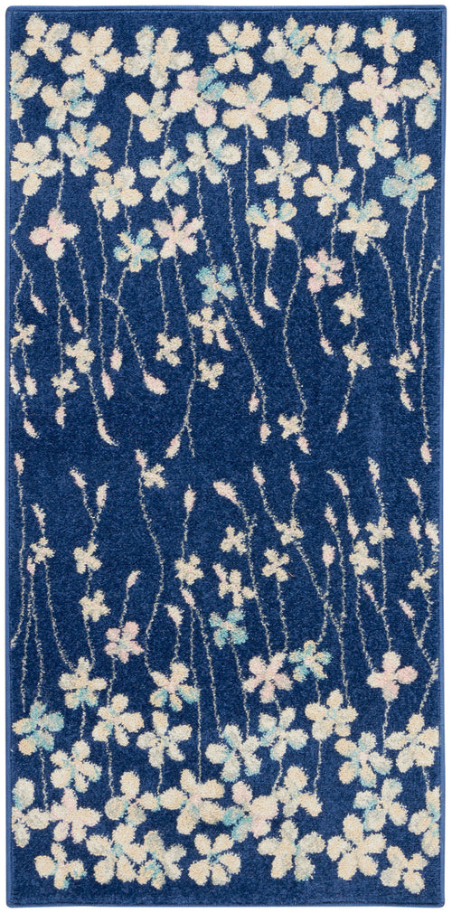 The Rug Corner Nourison Home Tranquil TRA04 NAVY Area Rugs