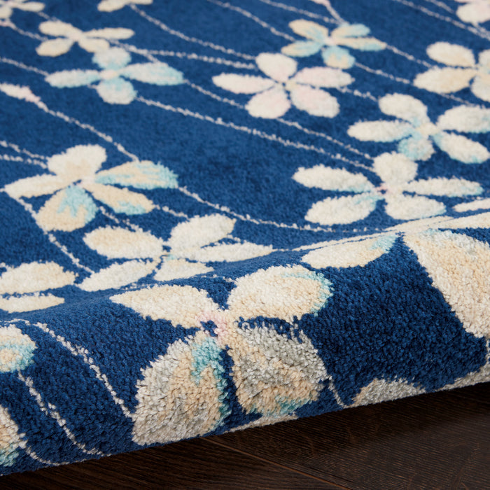 The Rug Corner Nourison Home Tranquil TRA04 NAVY Area Rugs