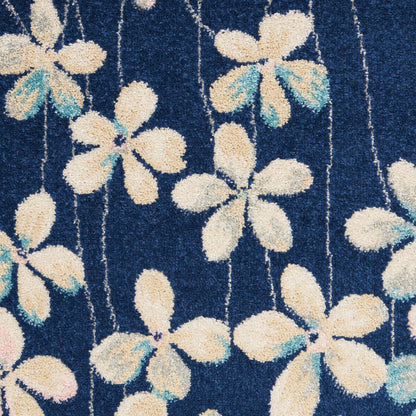 The Rug Corner Nourison Home Tranquil TRA04 NAVY Area Rugs
