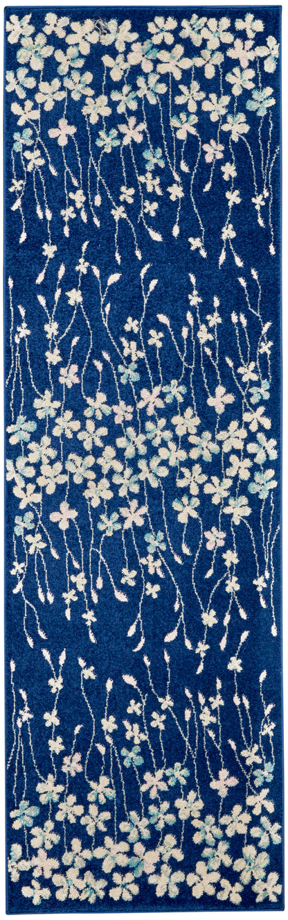 The Rug Corner Nourison Home Tranquil TRA04 NAVY Area Rugs
