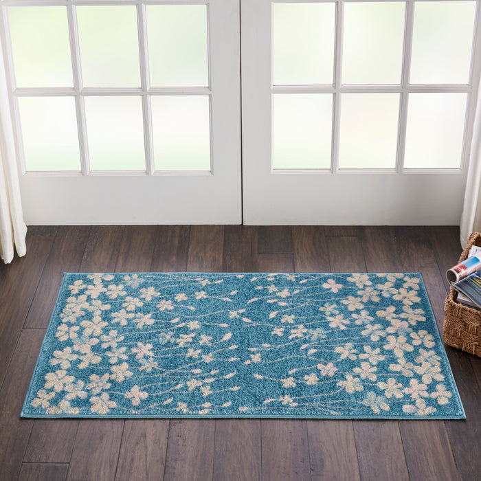 Nourison Home - Tranquil Turquoise Area Rug TRA04