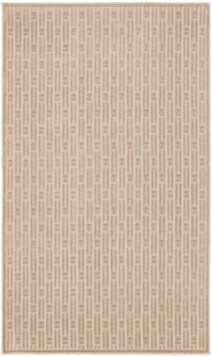The Rug Corner Nourison Home Nourison Home - Washable Charm Beige/Ivory Area Rug WCH02