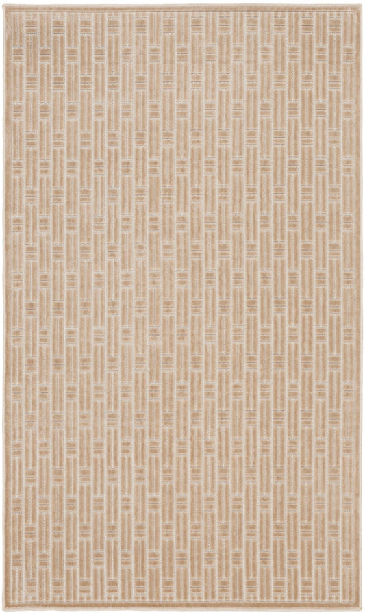 The Rug Corner Nourison Home Nourison Home - Washable Charm Beige/Ivory Area Rug WCH02