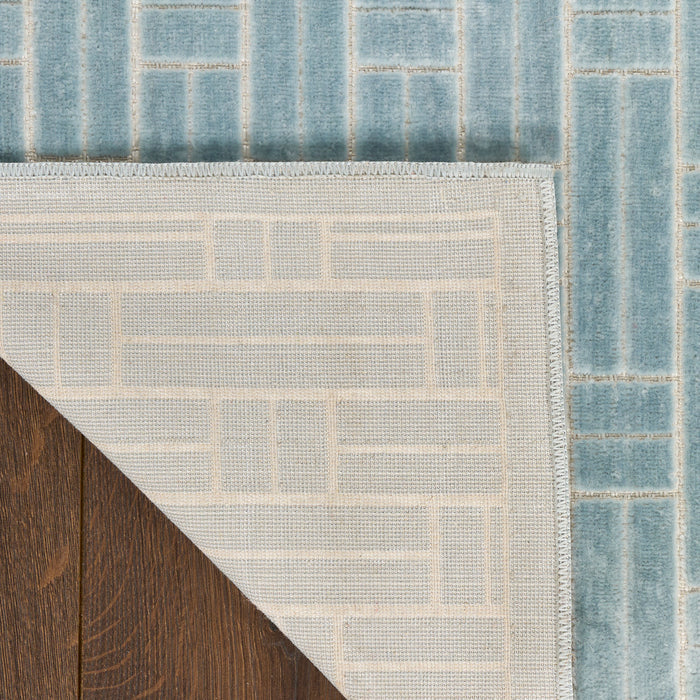The Rug Corner Nourison Home Nourison Home - Washable Charm Blue/Ivory Area Rug WCH02