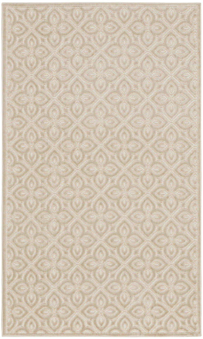 The Rug Corner Nourison Home Nourison Home - Washable Charm Silver/Ivory Area Rug WCH03