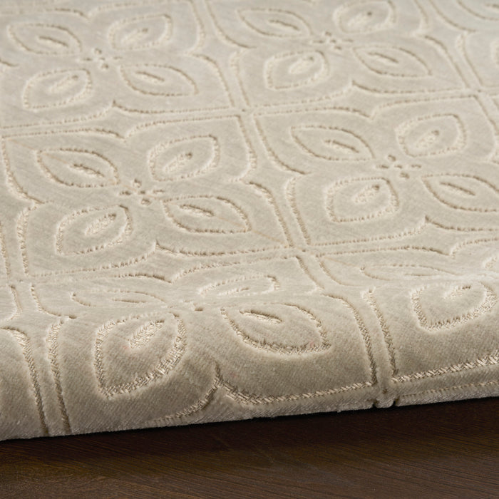 The Rug Corner Nourison Home Nourison Home - Washable Charm Silver/Ivory Area Rug WCH03
