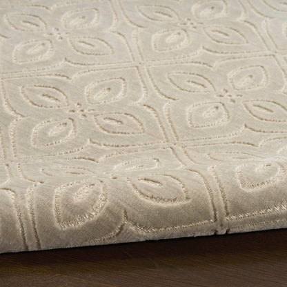 The Rug Corner Nourison Home Nourison Home - Washable Charm Silver/Ivory Area Rug WCH03