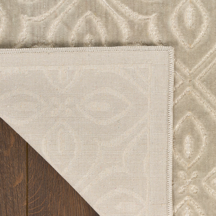 The Rug Corner Nourison Home Nourison Home - Washable Charm Silver/Ivory Area Rug WCH03