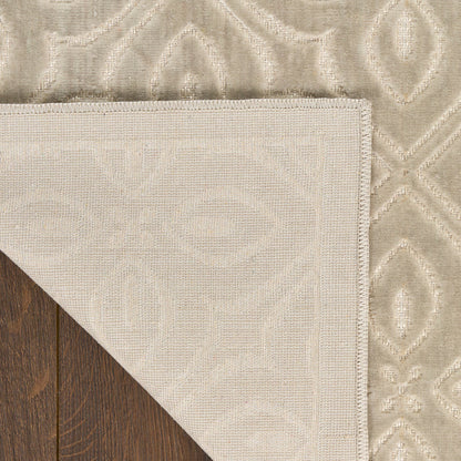 The Rug Corner Nourison Home Nourison Home - Washable Charm Silver/Ivory Area Rug WCH03