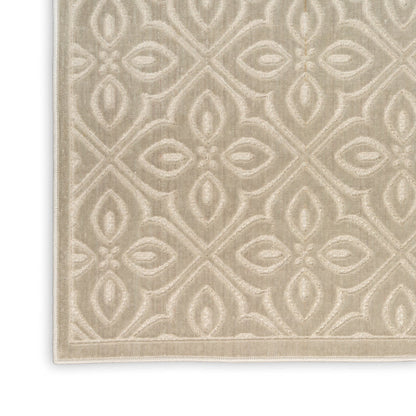 The Rug Corner Nourison Home Nourison Home - Washable Charm Silver/Ivory Area Rug WCH03