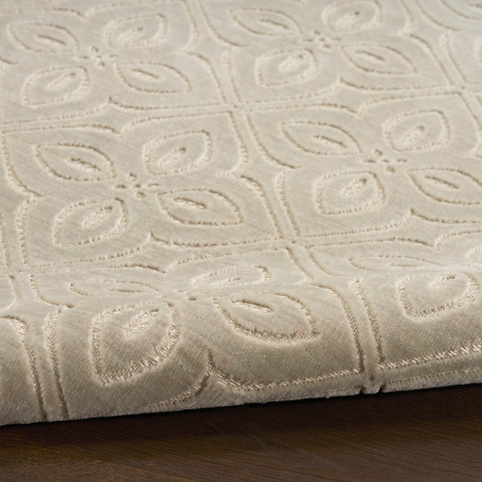 The Rug Corner Nourison Home Nourison Home - Washable Charm Silver/Ivory Area Rug WCH03
