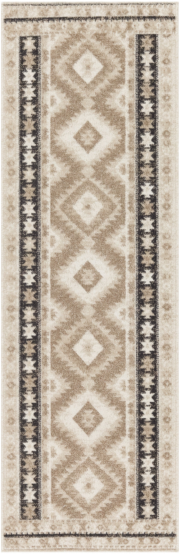 Nourison Home - Washable Decor Beige/Black Area Rug WSD06