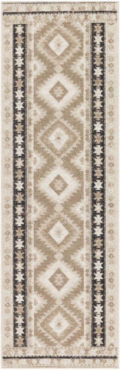 Nourison Home - Washable Decor Beige/Black Area Rug WSD06