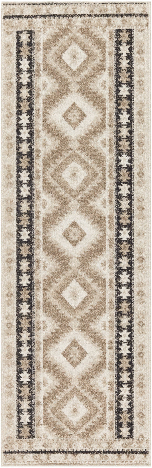 Nourison Home - Washable Decor Beige/Black Area Rug WSD06