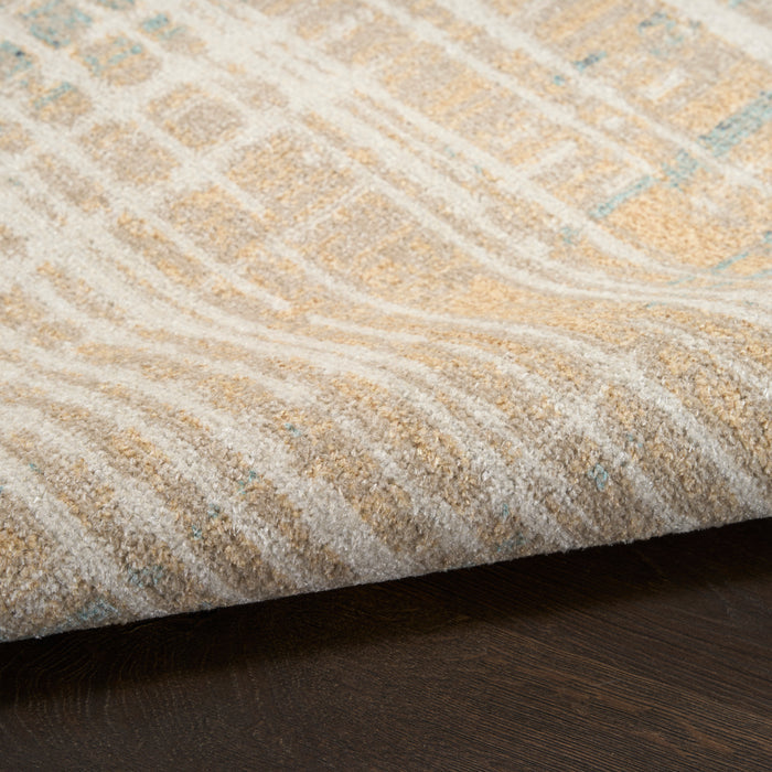 The Rug Corner Nourison Home Nourison Home - WAshable Decor Beige/Blue Area Rug WSD07