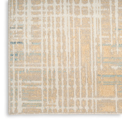 The Rug Corner Nourison Home Nourison Home - WAshable Decor Beige/Blue Area Rug WSD07