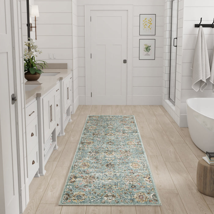 The Rug Corner Nourison Home Washable Decor WSD14 BLUE Area Rugs