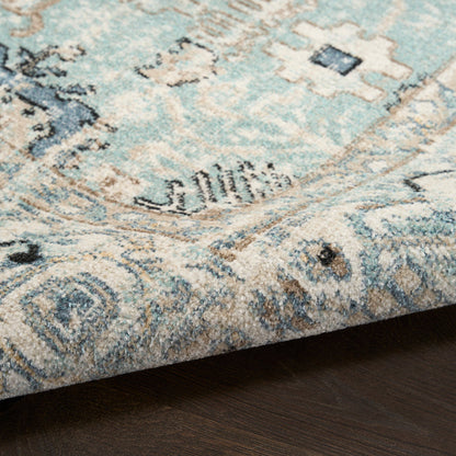The Rug Corner Nourison Home Nourison Home - WAshable Decor Blue/Taupe Area Rug WSD12