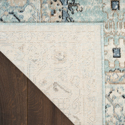 The Rug Corner Nourison Home Nourison Home - WAshable Decor Blue/Taupe Area Rug WSD12