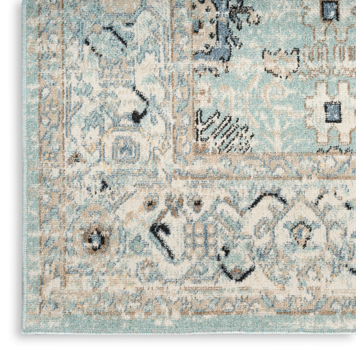 The Rug Corner Nourison Home Nourison Home - WAshable Decor Blue/Taupe Area Rug WSD12