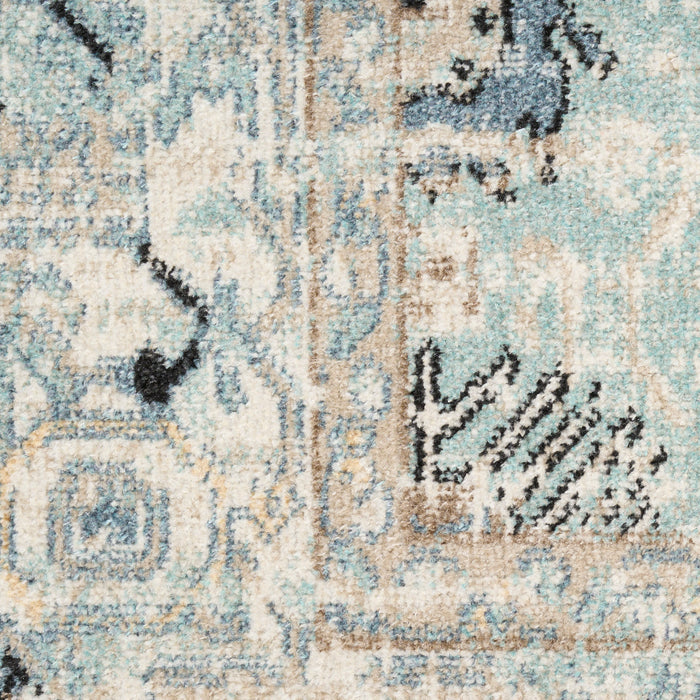 The Rug Corner Nourison Home Nourison Home - WAshable Decor Blue/Taupe Area Rug WSD12