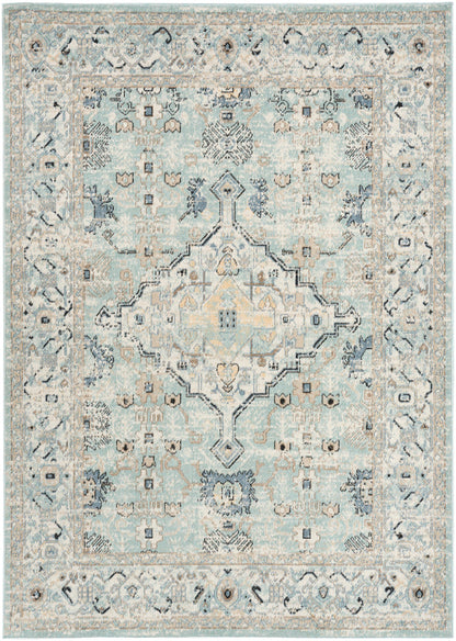 The Rug Corner Nourison Home Nourison Home - WAshable Decor Blue/Taupe Area Rug WSD12