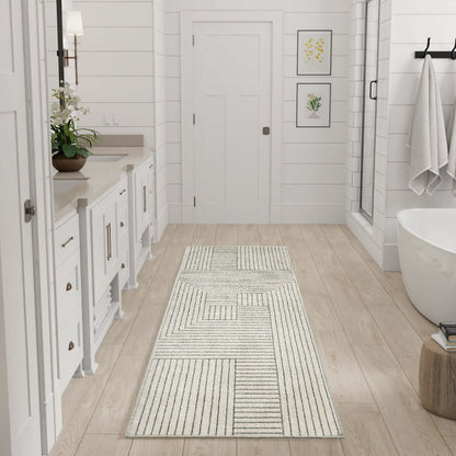 Nourison Home - Washable Decor Cream/Blue Area Rug WSD11