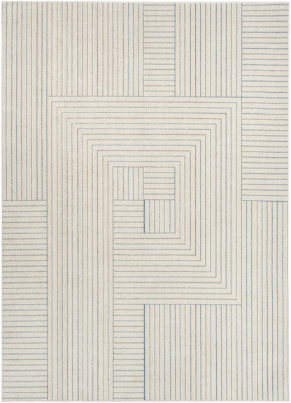 Nourison Home - Washable Decor Cream/Blue Area Rug WSD11