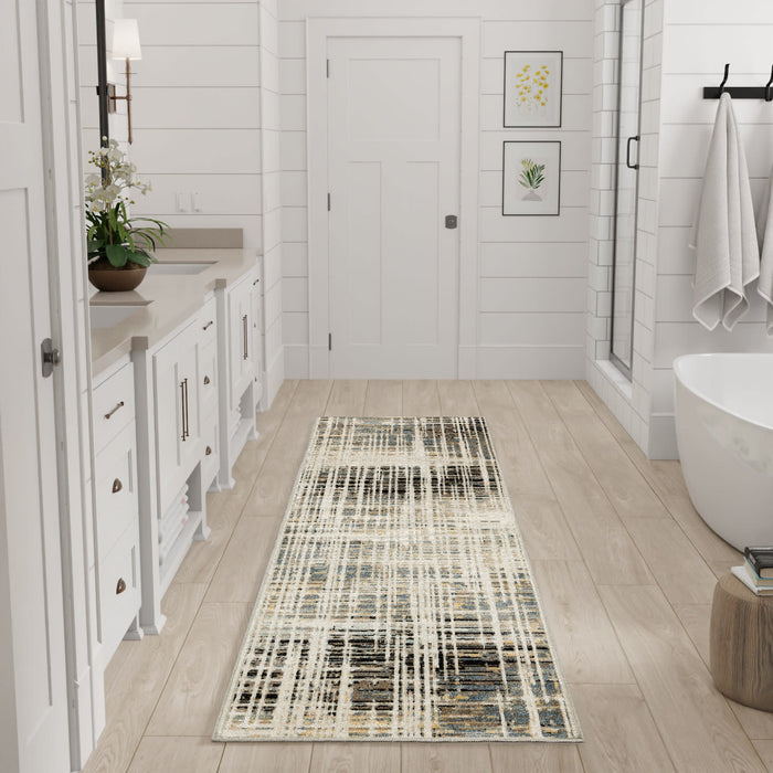 Nourison Home - Washable Decor Ivory/Blue Area Rug WSD07