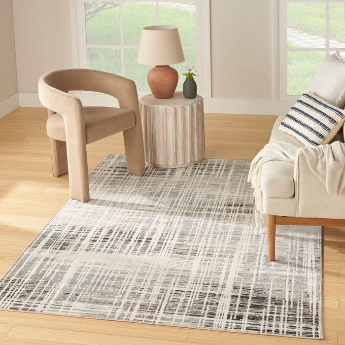 Nourison Home - Washable Decor Ivory/Blue Area Rug WSD07