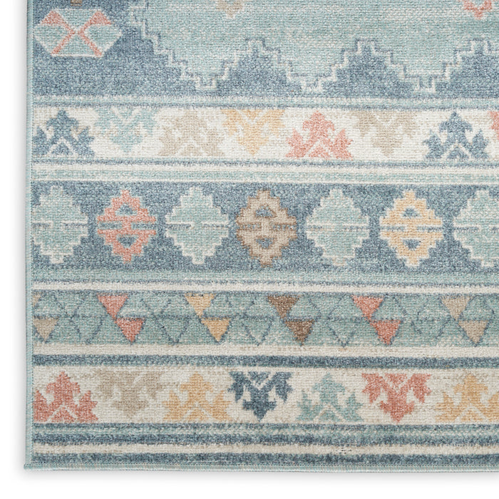 The Rug Corner Nourison Home Washable Decor WSD03 LTBLU Area Rugs