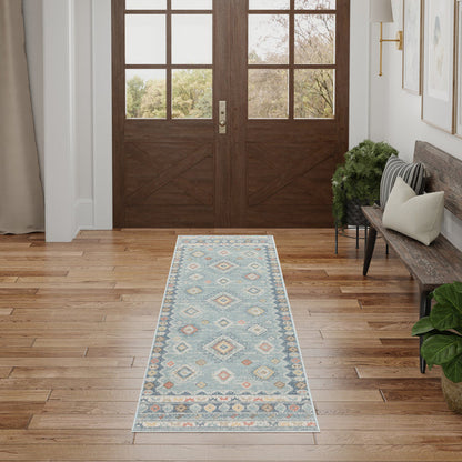 The Rug Corner Nourison Home Washable Decor WSD03 LTBLU Area Rugs
