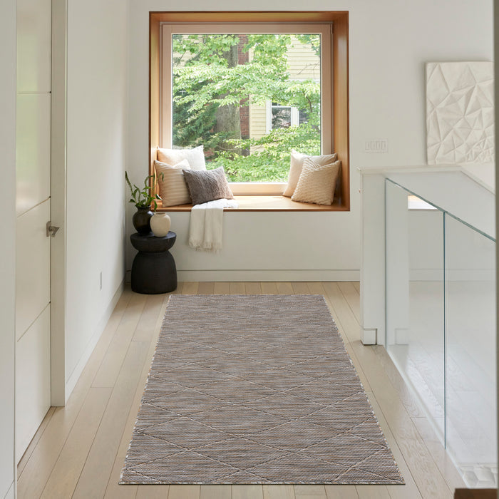 The Rug Corner Nourison Home Nourison Home - WAshable Solutions Grey/Mocha Area Rug WSL01