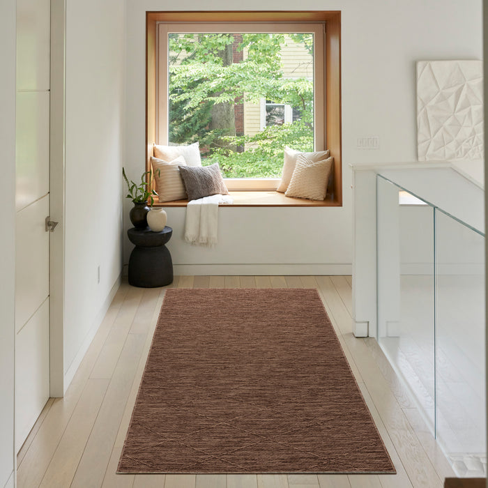 The Rug Corner Nourison Home Nourison Home - WAshable Solutions Mocha Area Rug WSL01