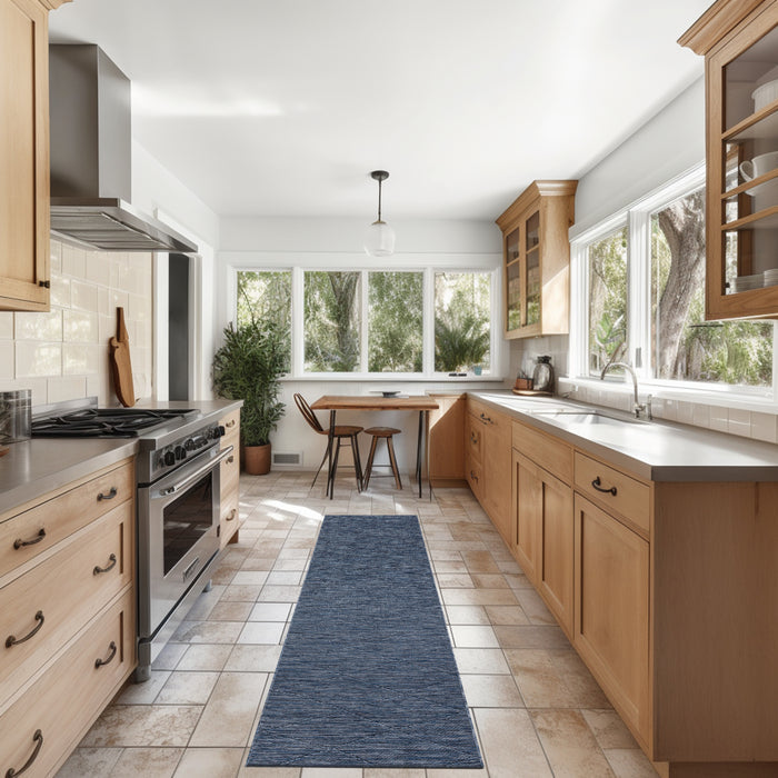 The Rug Corner Nourison Home Nourison Home - Washable Solutions Navy/Blue Area Rug WSL01