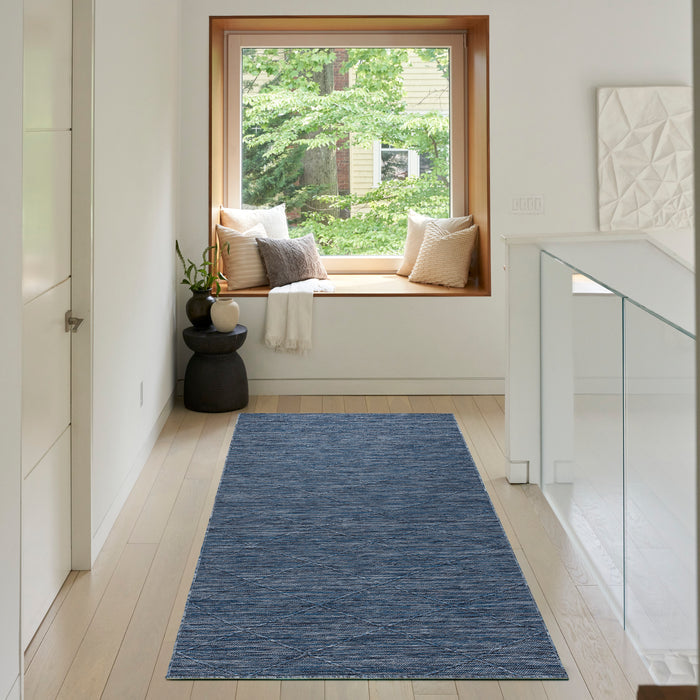 The Rug Corner Nourison Home Nourison Home - Washable Solutions Navy/Blue Area Rug WSL01