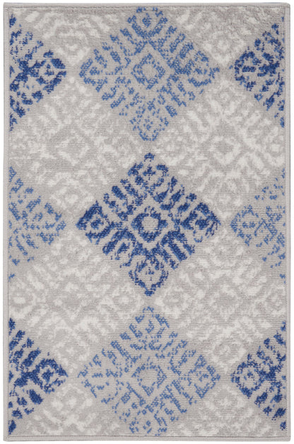 The Rug Corner Nourison Home Whimsicle WHS18 GRYBL Area Rugs