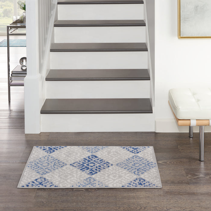 The Rug Corner Nourison Home Whimsicle WHS18 GRYBL Area Rugs