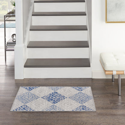 The Rug Corner Nourison Home Whimsicle WHS18 GRYBL Area Rugs
