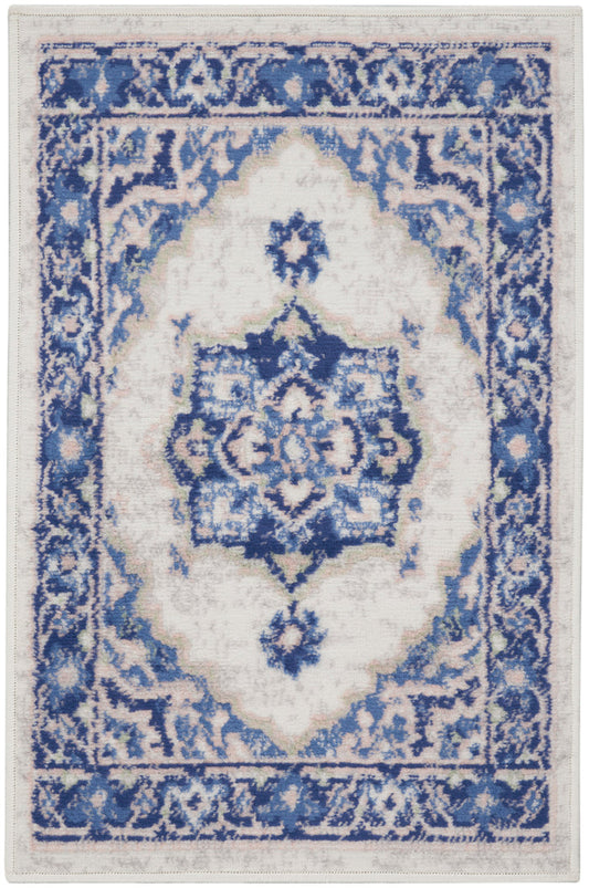 The Rug Corner Nourison Home Whimsicle WHS03 IVBLU Area Rugs