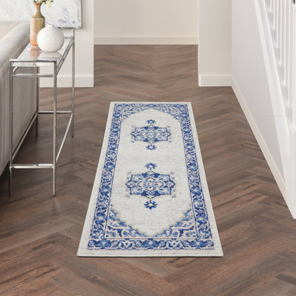 The Rug Corner Nourison Home Whimsicle WHS03 IVBLU Area Rugs