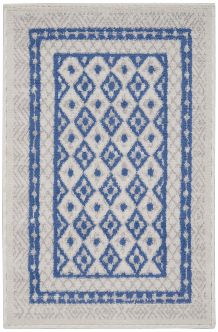 The Rug Corner Nourison Home Nourison Home - Whimsicle Ivory/Blue Area Rug WHS13