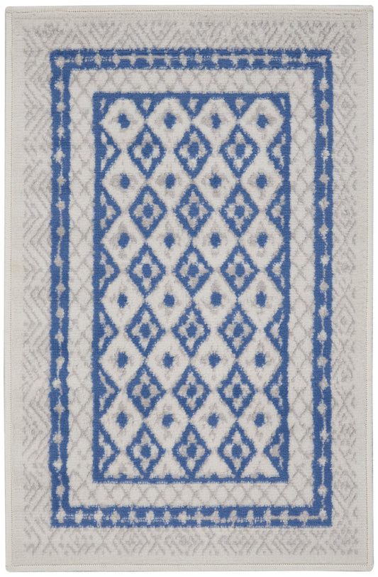 The Rug Corner Nourison Home Nourison Home - Whimsicle Ivory/Blue Area Rug WHS13
