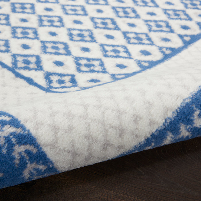 The Rug Corner Nourison Home Nourison Home - Whimsicle Ivory/Blue Area Rug WHS13